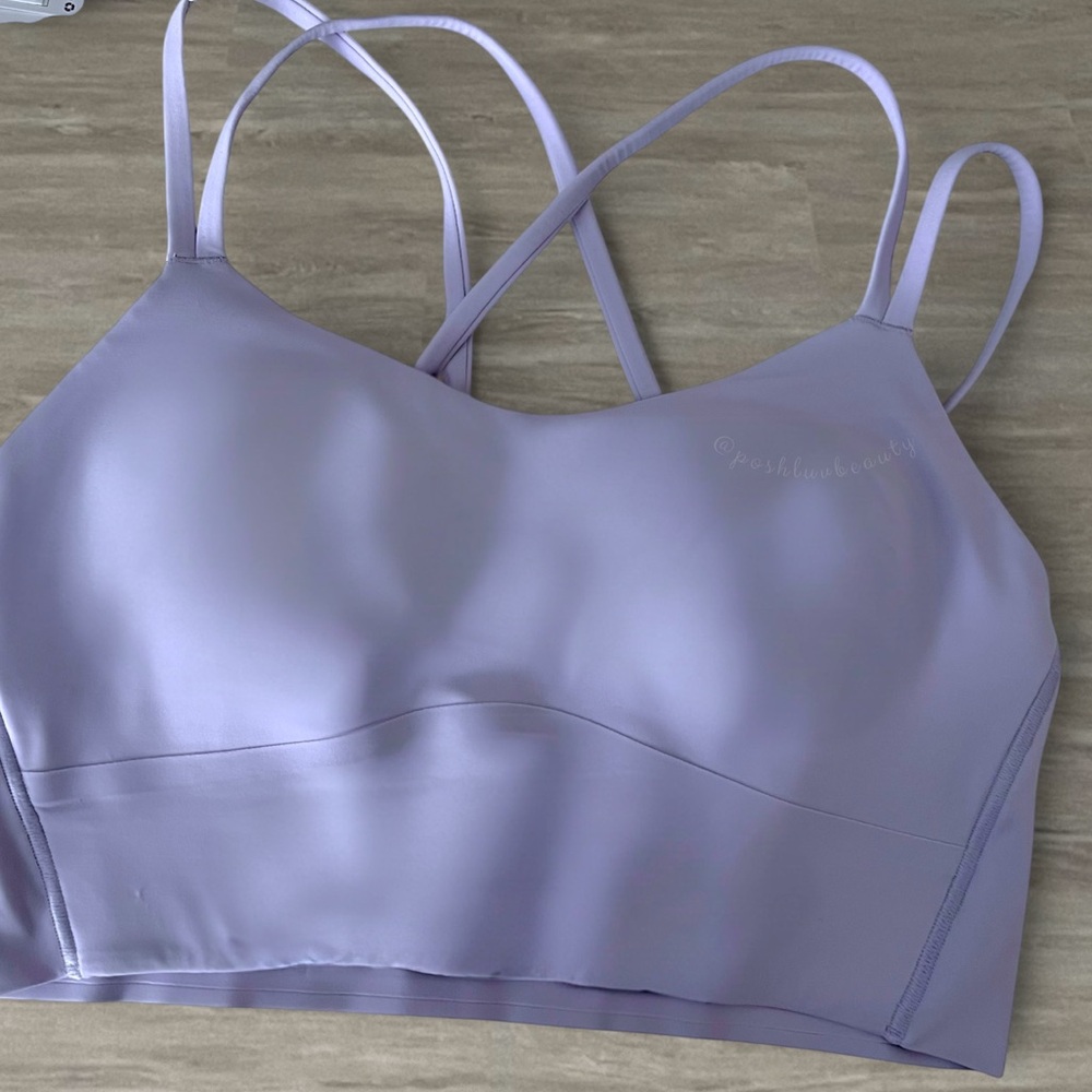 LULULEMON Like a Cloud Long Line Bra B/C Lavender Frost NWT Size 8 - Picture 2 of 4